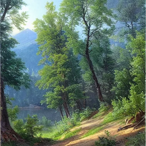 Image similar to 🌲🌳 by william trost richards - - width 7 0 4