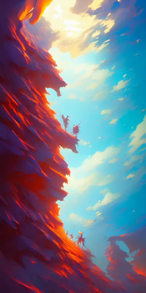 Image similar to hyper detailed ultra sharp of a beautiful fractal. behance hd by jesper ejsing, by rhads, makoto shinkai and lois van baarle, ilya kuvshinov, rossdraws radiating a glowing aura global illumination ray tracing hdr, 8 k