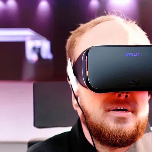 Image similar to next generation vr headset, futuristic