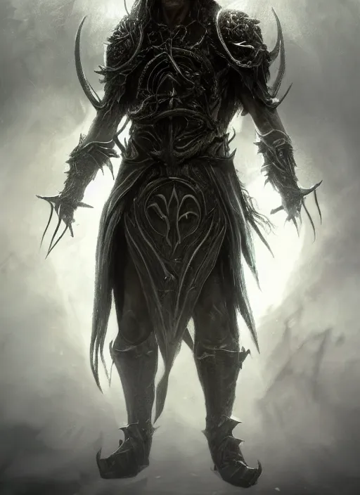 Image similar to antichrist, ultra detailed fantasy, elden ring, realistic, dnd character portrait, full body, dnd, rpg, lotr game design fanart by concept art, behance hd, artstation, deviantart, global illumination radiating a glowing aura global illumination ray tracing hdr render in unreal engine 5