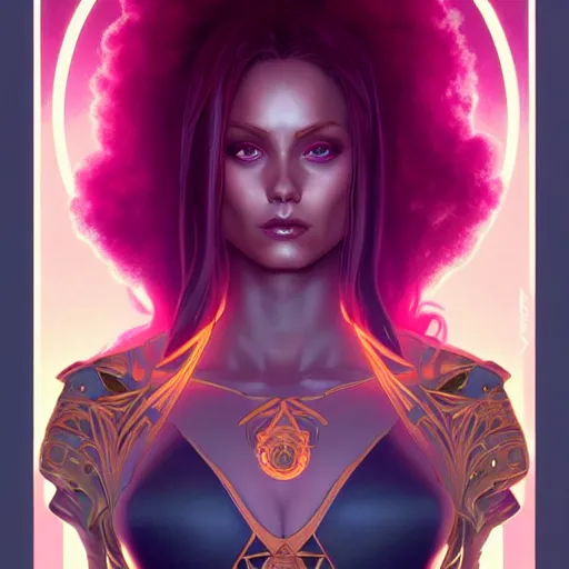 Prompt: symmetry!! intense fanart of starfire, intricate, elegant, highly detailed, my rendition, digital painting, artstation, concept art, smooth, sharp focus, illustration, art by artgerm and greg rutkowski and alphonse mucha