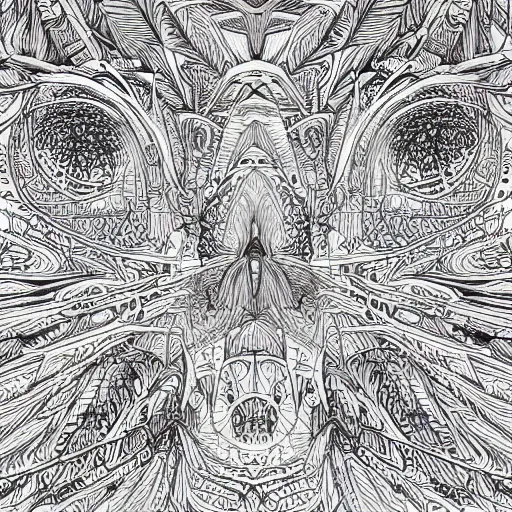 Image similar to Geometrically surreal wall crack, extremely high detail, photorealistic, intricate line drawings, dotart, album art in the style of James Jean