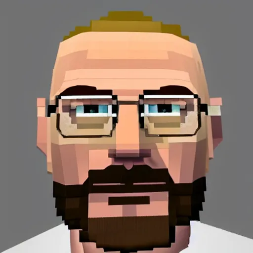 Image similar to Walter white in minecraft