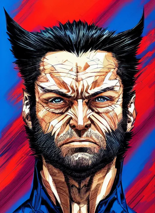 Image similar to portrait wolverine, marvel comics, dark, intricate, highly detailed, smooth, artstation, digital illustration by francoise nielly