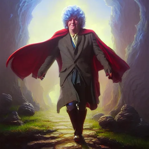 Prompt: a fantasy style portrait painting of tom baker oil painting unreal 5 daz. rpg portrait, extremely detailed artgerm greg rutkowski greg hildebrandt tim hildebrandt