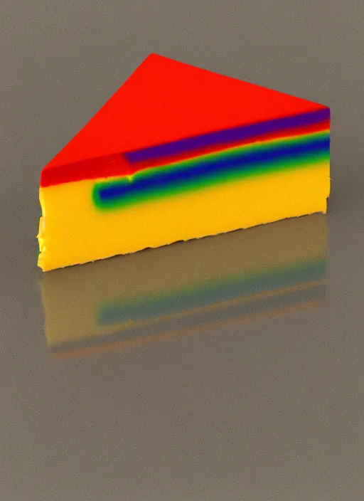 Image similar to rainbow piece of cheese, egon schiele, detailed, octane render