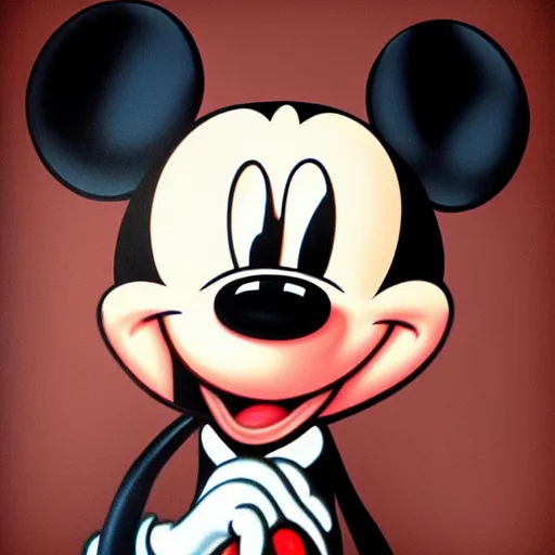 Image similar to photorealistic cursed mickey mouse, award winning photorealistic horror art