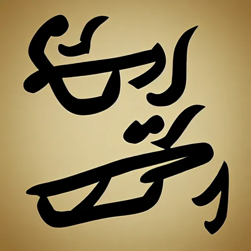 Image similar to arabic kanji hangul fusion script
