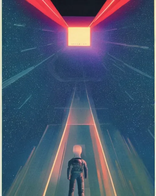 Prompt: 2001: A Space Odyssey film poster. 1968