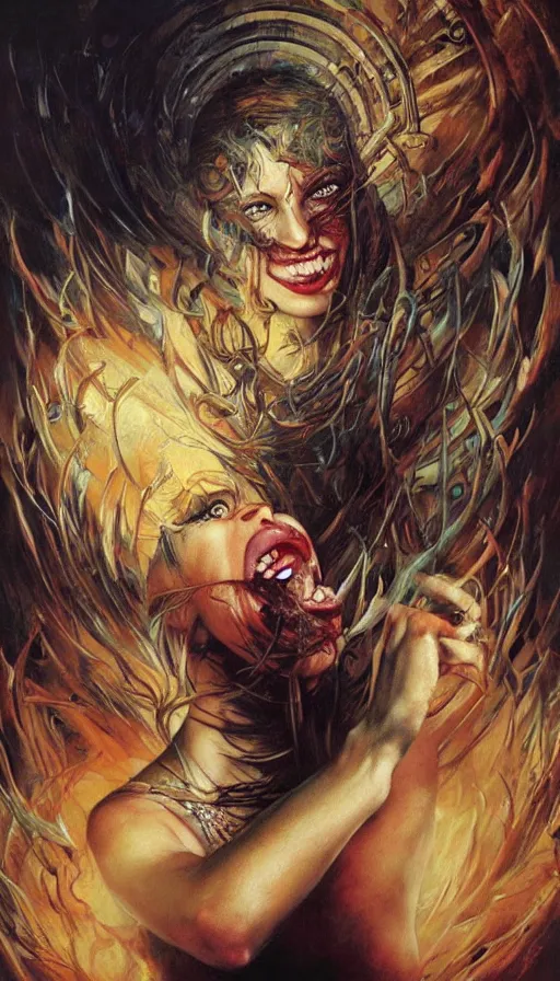 Image similar to rage, by karol bak