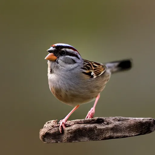 Prompt: sparrow playing with ps5, award winning photo 33mm