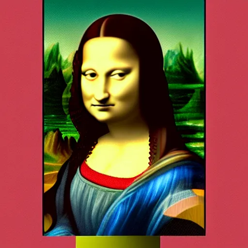 Image similar to a portrait of super - mario!!!!!! in the style of ( ( ( ( mona lisa ) ) ) ) painting by da vinci