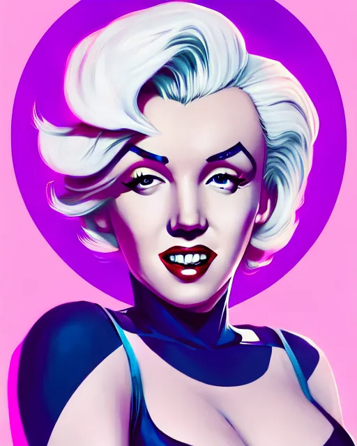 Image similar to portrait of marilyn monroe as spider - gwen, art by lois van baarle and loish and ross tran and rossdraws and sam yang and samdoesarts and artgerm, middle shot, digital art, highly detailed, intricate, sharp focus, trending on artstation hq, deviantart, unreal engine 5, 4 k uhd image
