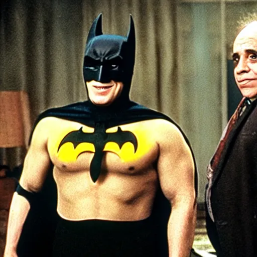 Image similar to danny devito as batman