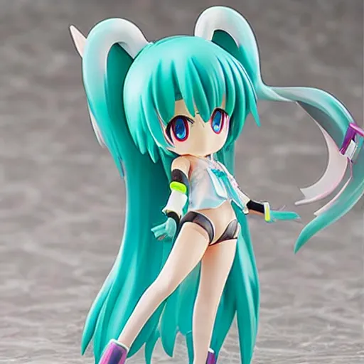 Prompt: Hatsune Miku loli figure