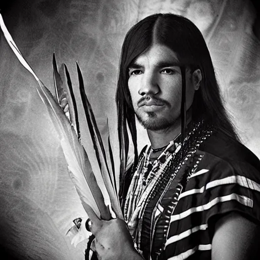 Prompt: native american drake