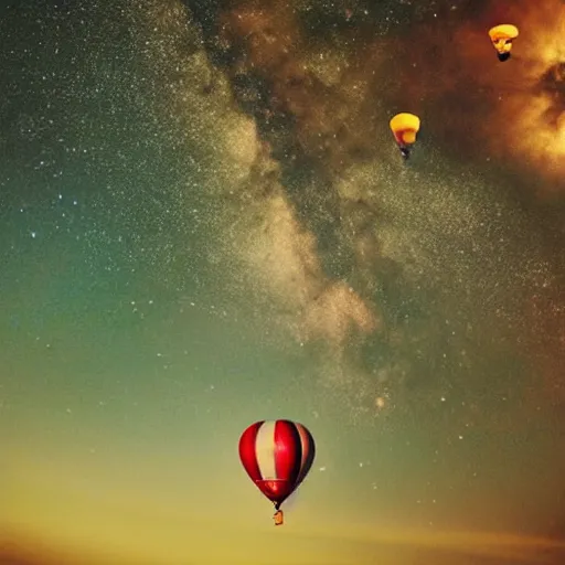 Prompt: balloon in the middle of huge massive vast sky universe milky way wallpaper full hd high quality high resolution detailed beautiful epic masterpiece phenomenal incredible extraordinary amazing awesome spectacular exceptional astonishing astounding stunning magnificient wonderful marvelous