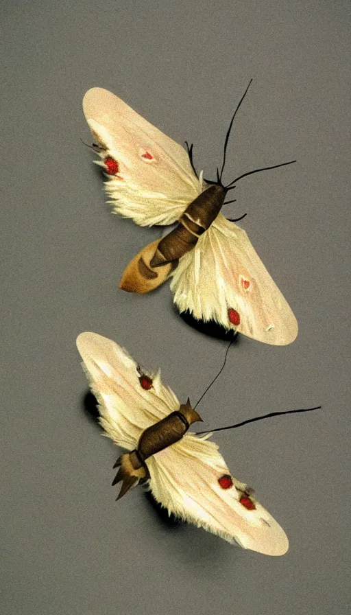 Prompt: 7 0 s movie still of a horse moth, cinestill 8 0 0 t 3 5 mm eastmancolor, heavy grain, high quality, high detail