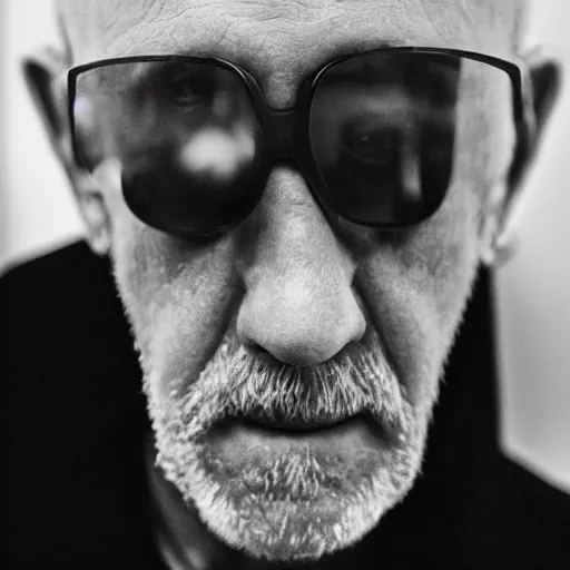 Prompt: mike ehrmantraut on jimmy kimmel live, photography, talk show, television,