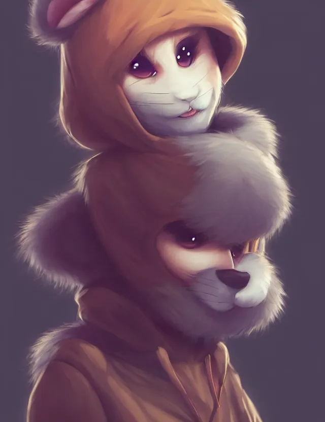 Prompt: cute young anthropomorphic male furry wearing a kigurumi | | cute - fine - face, pretty face, key visual, realistic shaded perfect face, fine details by stanley artgerm lau, wlop, rossdraws, james jean, andrei riabovitchev, marc simonetti, and sakimichan, trending on artstation