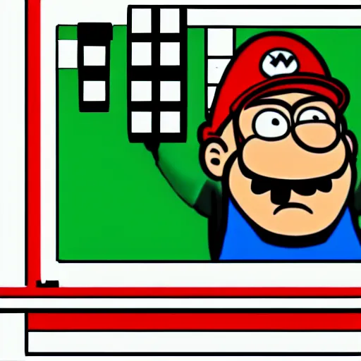 Image similar to peter griffin in super mario bros, nes, gameplay, video game, nintendo,