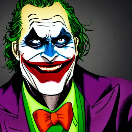 Image similar to the joker as batman