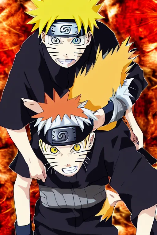Image similar to image of Naruto Uzumaki as cat, 8K, HDR, high quality, detailed