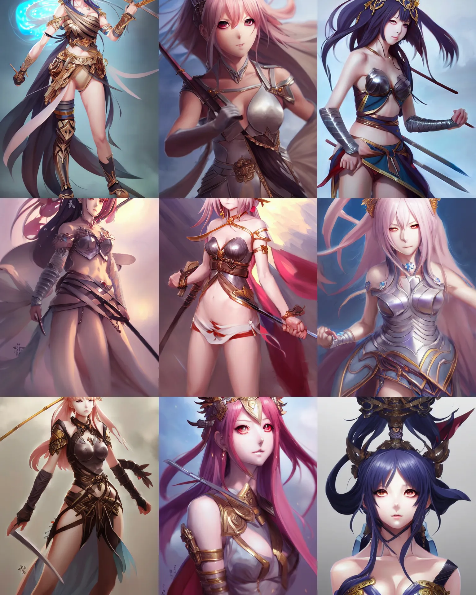 Prompt: Character concept art of an anime Goddess of Battle || cute-fine-face, pretty face, realistic shaded Perfect face, perfect hands, fine details by Stanley Artgerm Lau, WLOP, Rossdraws, James Jean, Andrei Riabovitchev, Marc Simonetti, and Sakimichan, tranding on artstation