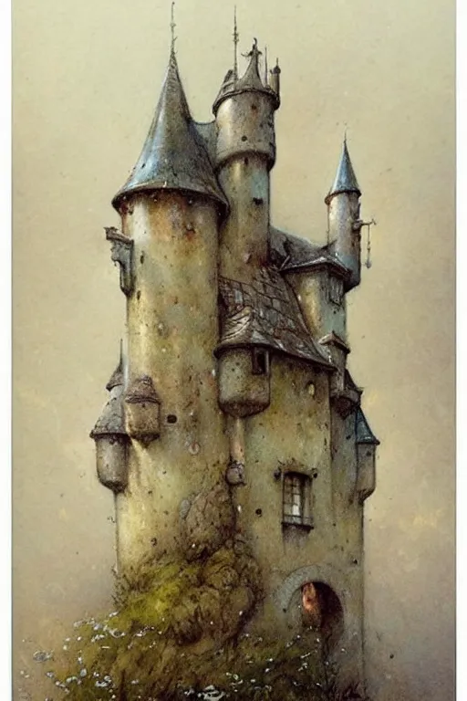 Image similar to (((((1950s castle. muted colors.))))) by Jean-Baptiste Monge !!!!!!!!!!!!!!!!!!!!!!!!!!!