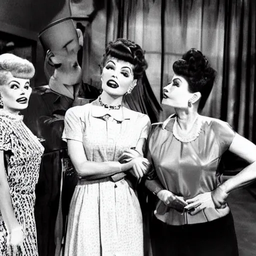 Image similar to i love lucy but filmed in 2 0 2 1