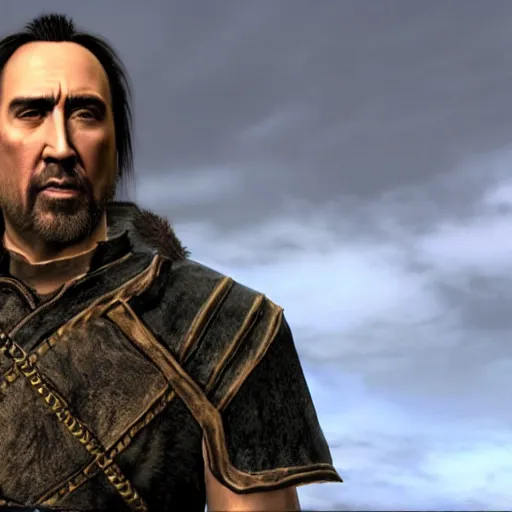 Prompt: Nicholas Cage in Skyrim