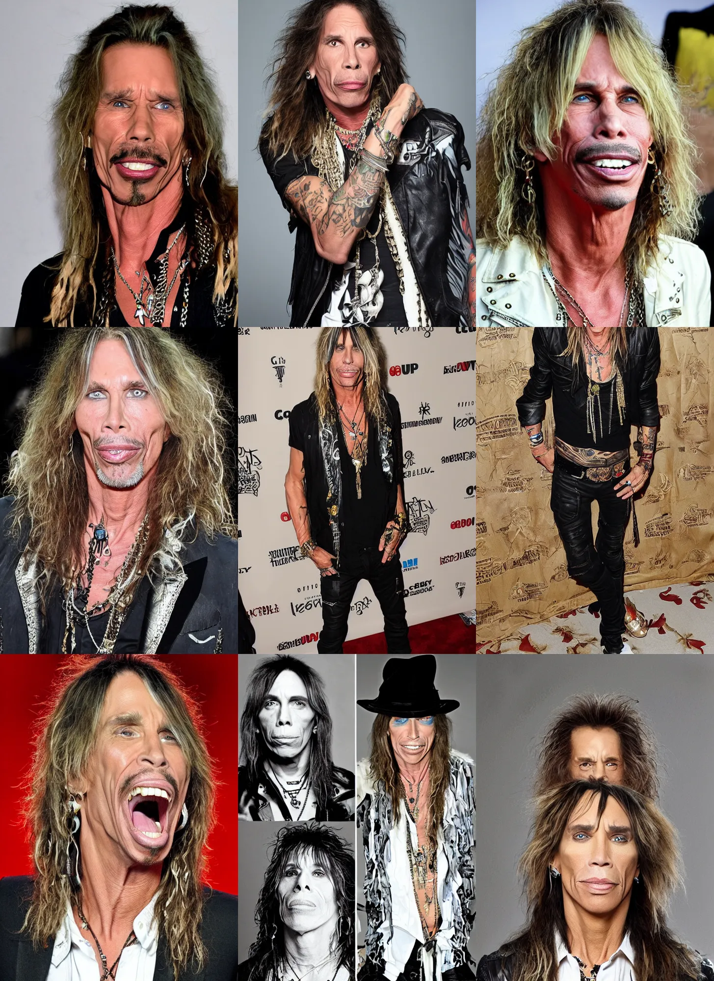Prompt: the son of steven tyler and iggy pop