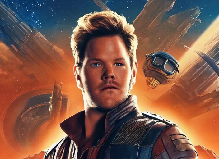 Image similar to a very high resolution image from a new movie, starlord. in a room full of posters and vinyls. mountains, directed by wes anderson