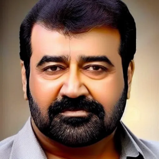 Prompt: one person that look like mammootty and mohanlal mixed together