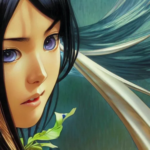 Prompt: highly detailed vfx portrait of nico robin by eiichiro oda, makoto shinkai, alphonse mucha, sharp focus, art by artgerm and greg rutkowski!, backlit, harsh overhead sunlight, blue eyes, stanley kybric, hiroya oku, makoto yukimura, takeshi obata, pixiv, fanbox,