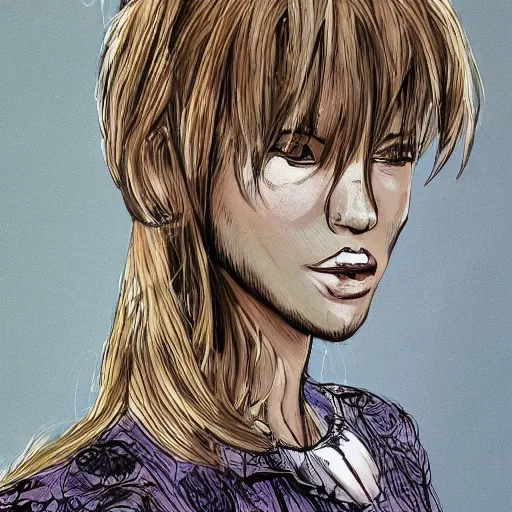 Image similar to female lawyer, business suit, brown neat hair, pixiv, fanbox, trending on artstation, digital painting, portrait, defense attorney, modern, sleek, highly detailed, formal, serious, determined, competent, colorized