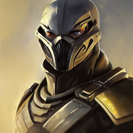 Image similar to greg manchess portrait painting of armored subzero from mortal kombat as overwatch character, medium shot, asymmetrical, profile picture, organic painting, sunny day, matte painting, bold shapes, hard edges, street art, trending on artstation, by huang guangjian and gil elvgren and sachin teng