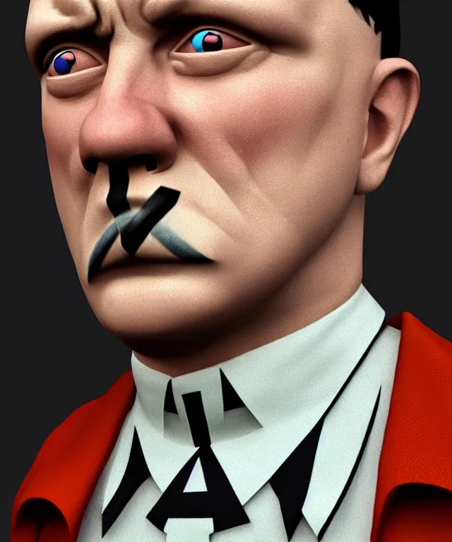 Prompt: hyperrealistic 3d model of Hitler as a Pokemon, 8k octane beautifully detailed render, post-processing, extremely hyperdetailed, intricate, epic composition, cinematic lighting + masterpiece, trending on artstation, very very detailed, masterpiece, stunning