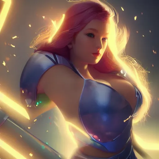 Prompt: portrait of lux league of legends amazing details 8 k beautiful ultra realistic by adam hughes sharp focus cinematic lightning n - 9