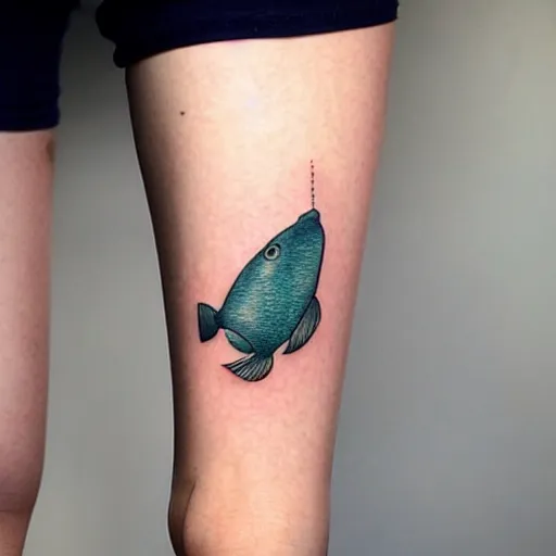 Image similar to a flounder tattoo