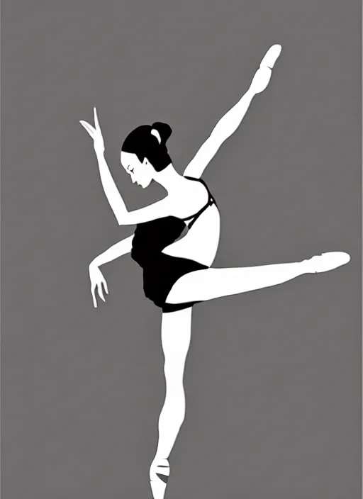 Image similar to ink art ballerina by xu wei