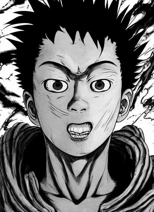 Image similar to Hyperrealistic photograph of Tetsuo/// from the manga Akira, hyper detailled, sharp focus, 4k