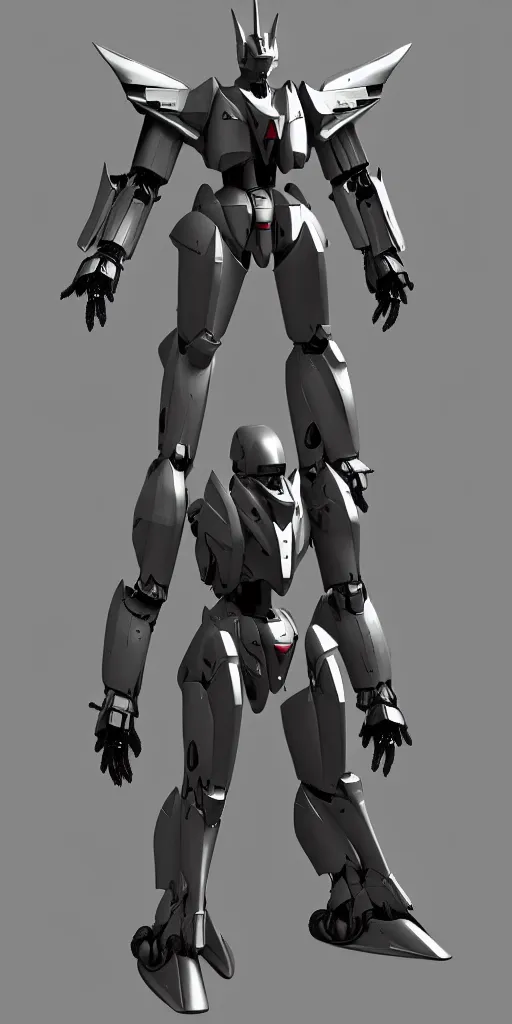 Prompt: distinct 3 d model, full body sci - fi mecha arc angel, machine wing, gundam wing style armor, pacific rim style jaeger, wide armored helmet jaeger, kaiju, kaiju in metal exoskeleton