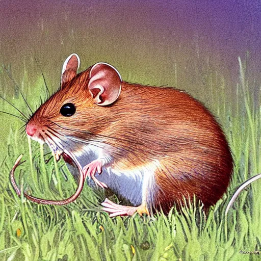 Prompt: field mouse, by sven nordqvist