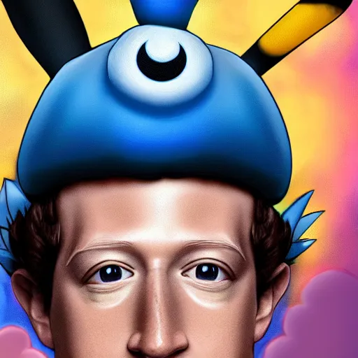 Prompt: Mark Zuckerberg as a pokemon