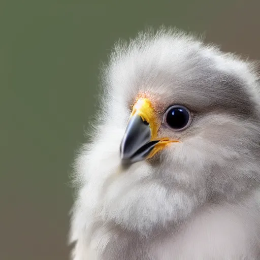 Prompt: cute fuzzy bird 4k, hd, photorealistic