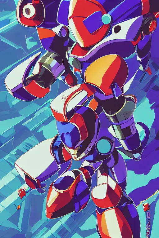 Image similar to robot ninja mask helmet megaman x zero rockman 2 0 2 2 switch game boss legacy collection fanart artsation, art gta 5 comics, behance hd by jesper ejsing, by rhads, makoto shinkai and lois van baarle, ilya kuvshinov, rossdraws global illumination ray tracing