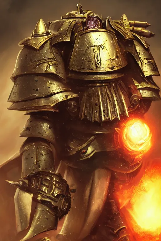 Image similar to armor portrait heros warhammer 4 0 k horus heresy fanart - the primarchs emperor by johannes helgeson animated with vfx concept artist & illustrator global illumination ray tracing hdr fanart arstation zbrush central hardmesh 8 k octane renderer comics stylized