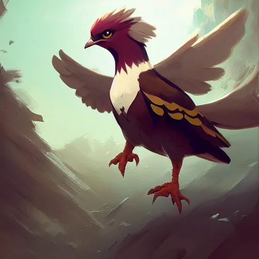 Image similar to Pidgeot ,Greg rutkowski, Trending artstation, cinematográfica, digital Art