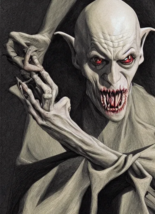 Image similar to Nosferatu in Dazed and Confused (1993), intricate, highly detailed, centered, digital painting, artstation, concept art, smooth, sharp focus, illustration, artgerm, donato giancola, Joseph Christian Leyendecker, WLOP, Artgerm